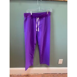FIGS Technical Collection Purple Scrub Pants Womens Small Drawstring Pockets